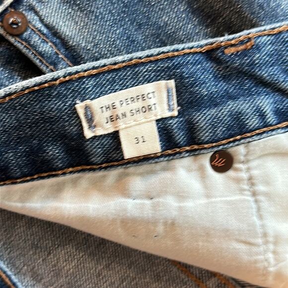 NWT Madewell The Perfect Jean Shorts Medium Wash Size 31 - Picture 4 of 6